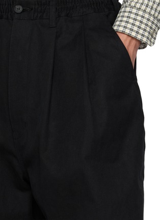  - COMME DES GARÇONS HOMME - Elasticated Waistband Wide Leg Cotton Twill Pants