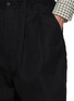  - COMME DES GARÇONS HOMME - Elasticated Waistband Wide Leg Cotton Twill Pants