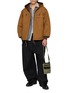 Figure View - Click To Enlarge - COMME DES GARÇONS HOMME - Elasticated Waistband Wide Leg Cotton Twill Pants