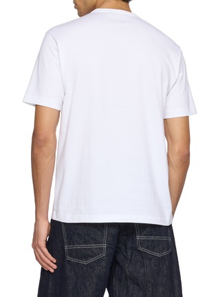 Back View - Click To Enlarge - COMME DES GARÇONS HOMME - Logo Print Cotton Jersey T-shirt