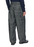 Back View - Click To Enlarge - COMME DES GARÇONS HOMME - Polyester Serge Cargo Pants