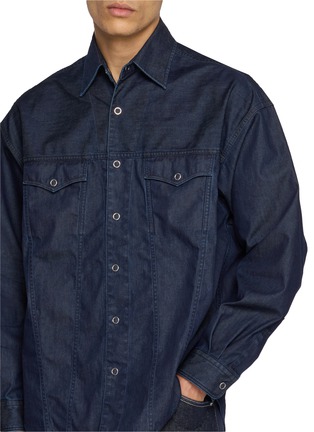  - COMME DES GARÇONS HOMME - Laminated Triple-Layer Lightweight Denim Shirt
