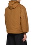 Back View - Click To Enlarge - COMME DES GARÇONS HOMME - Reversible Hooded Quilted Cotton Oxford Jacket