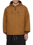 COMME DES GARÇONS HOMME Reversible Hooded Quilted Cotton Oxford Jacket