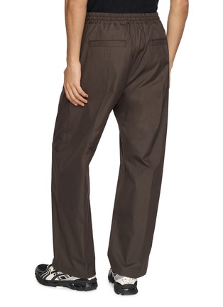 Back View - Click To Enlarge - COMME DES GARÇONS HOMME - Elasticated Brushed Cotton Twill Pants