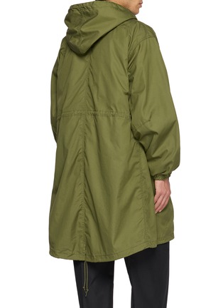 Back View - Click To Enlarge - COMME DES GARÇONS HOMME - Nylon Twill Cotton Weather Jacket