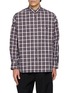 COMME DES GARÇONS HOMME Contrast Back Chequered Cotton Twill Shirt