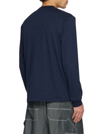 Back View - Click To Enlarge - COMME DES GARÇONS HOMME - Logo Print Cotton Jersey T-shirt