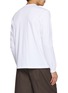 Back View - Click To Enlarge - COMME DES GARÇONS HOMME - Long Sleeve Logo Print Cotton Jersey T-shirt