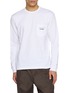 COMME DES GARÇONS HOMME Long Sleeve Logo Print Cotton Jersey T-shirt