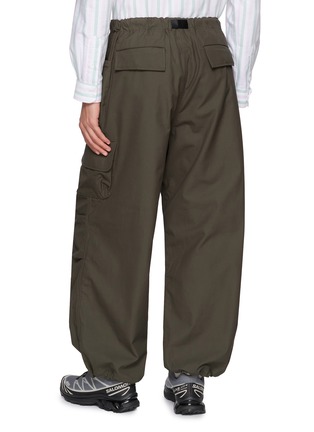 Back View - Click To Enlarge - COMME DES GARÇONS HOMME - Wrap Pocket Straight Leg Cotton Twill Cargo Pants