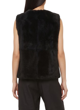 Back View - Click To Enlarge - YVES SALOMON - Rex Fur Crewneck Gilet