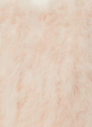  - YVES SALOMON - Feather-Trim Crewneck Gilet