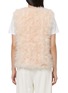 Back View - Click To Enlarge - YVES SALOMON - Feather-Trim Crewneck Gilet