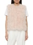 Main View - Click To Enlarge - YVES SALOMON - Feather-Trim Crewneck Gilet