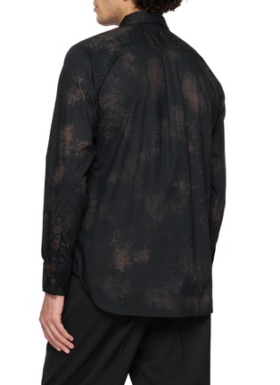 Back View - Click To Enlarge - COMME DES GARÇONS HOMME DEUX - Long Sleeve Paint Splotch Cotton Broadcloth Shirt