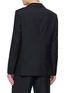 Back View - Click To Enlarge - COMME DES GARÇONS HOMME DEUX - Double Breasted Double Lapel Shadow Stripe Blazer
