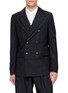 COMME DES GARÇONS HOMME DEUX Double Breasted Double Lapel Shadow Stripe Blazer
