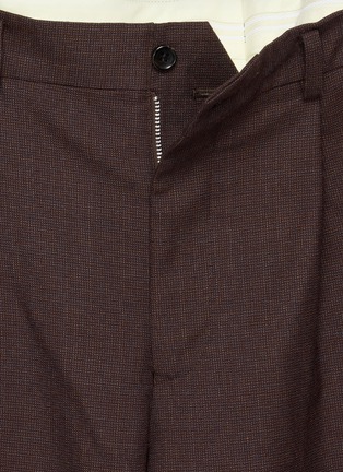  - COMME DES GARÇONS HOMME DEUX - Pleated Straight Leg Wool Melange Pants
