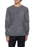 COMME DES GARÇONS HOMME DEUX Patchwork Knit Wool Sweater