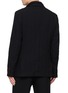 Back View - Click To Enlarge - COMME DES GARÇONS HOMME DEUX - Single Breasted Double Lapel Windowpane Blazer