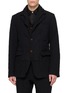 COMME DES GARÇONS HOMME DEUX Single Breasted Double Lapel Windowpane Blazer