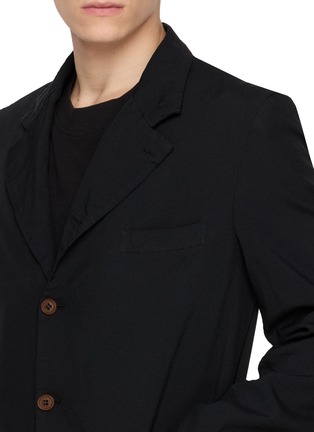  - COMME DES GARÇONS HOMME DEUX - Single Breasted Contrast Button Oxford Blazer