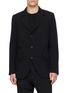 COMME DES GARÇONS HOMME DEUX Single Breasted Contrast Button Oxford Blazer