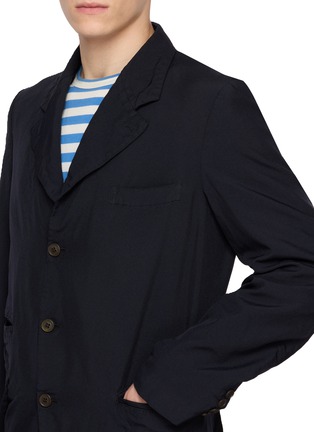  - COMME DES GARÇONS HOMME DEUX - Single Breasted Contrast Button Oxford Blazer
