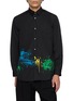COMME DES GARÇONS SHIRT Paint Splatter Hem Cotton Poplin Shirt