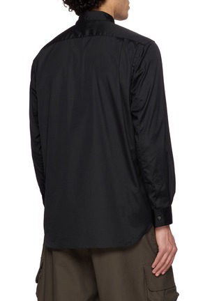 Back View - Click To Enlarge - COMME DES GARÇONS SHIRT - Front Paint Splatter Cotton Poplin Shirt