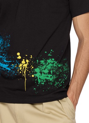  - COMME DES GARÇONS SHIRT - Paint Splotches Hem T-Shirt