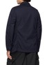 Back View - Click To Enlarge - COMME DES GARÇONS SHIRT - Gathered Back Herringbone Single Breasted Blazer