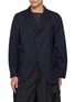 COMME DES GARÇONS SHIRT Gathered Back Herringbone Single Breasted Blazer