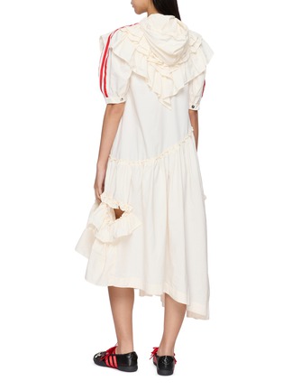 Back View - Click To Enlarge - ADIDAS - X Simone Rocha Frilled Midi Dress