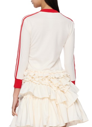 Back View - Click To Enlarge - ADIDAS - X Simone Rocha Three Stripe Ruffled T-Shirt