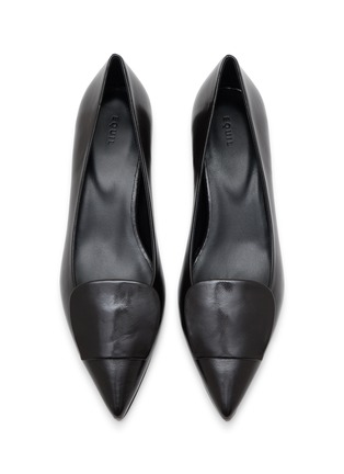 Detail View - Click To Enlarge - EQUIL - 22 Block Heel Leather Pumps