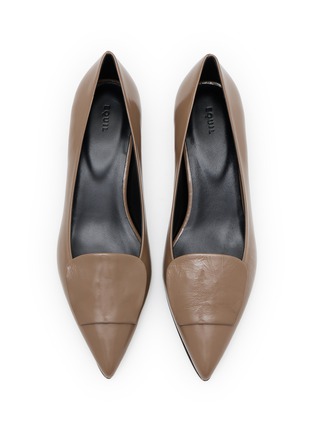 Detail View - Click To Enlarge - EQUIL - 22 Block Heel Leather Pumps
