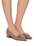 Figure View - Click To Enlarge - EQUIL - 22 Block Heel Leather Pumps