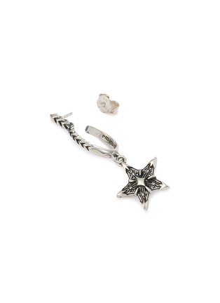 Detail View - Click To Enlarge - EMANUELE BICOCCHI - Stella Notre-Dame Sterling Silver Hoop Earring