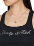 Front View - Click To Enlarge - EMANUELE BICOCCHI - Large Rose Pendant Sterling Silver Necklace