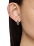 Front View - Click To Enlarge - EMANUELE BICOCCHI - Rose Sterling Silver Hoop Earrings