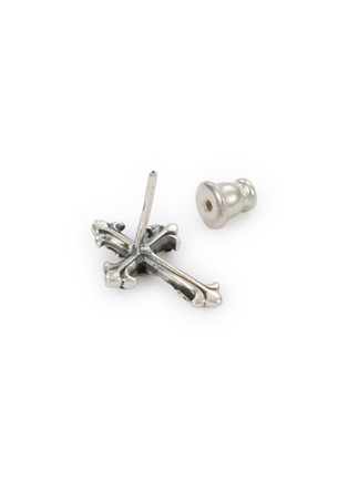 Detail View - Click To Enlarge - EMANUELE BICOCCHI - Rose Cross Sterling Silver Stud Earrings