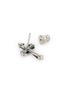 Detail View - Click To Enlarge - EMANUELE BICOCCHI - Rose Cross Sterling Silver Stud Earrings
