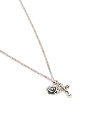 Detail View - Click To Enlarge - EMANUELE BICOCCHI - Rose Notre-Dame Cross Sterling Silver Necklace