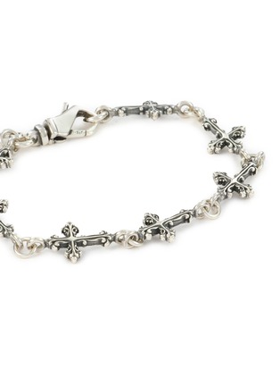 Detail View - Click To Enlarge - EMANUELE BICOCCHI - Notre-Dame Cross Sterling Silver Avelli Bracelet