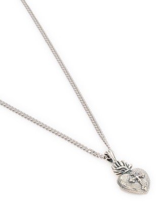 Detail View - Click To Enlarge - EMANUELE BICOCCHI - Sacred Heart Pendants Sterling Silver Necklace