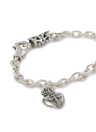 Detail View - Click To Enlarge - EMANUELE BICOCCHI - Sacred Heart Sterling Silver Bracelet
