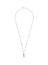 EMANUELE BICOCCHI Rose Cross Small Pearl Sterling Silver Necklace
