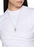 Front View - Click To Enlarge - EMANUELE BICOCCHI - Small Avelli Cross Sterling Silver Necklace